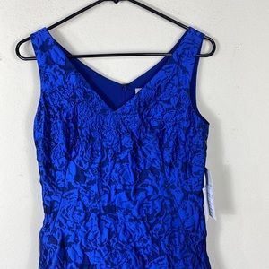 Rickie Freeman Teri Jon Women's Floral V-Neck Midi Dress . Size 10